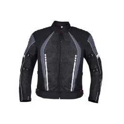 Biking Brotherhood Grey Cordura &a; Mesh Panel Voyager Jacket, Size: Large-image-62