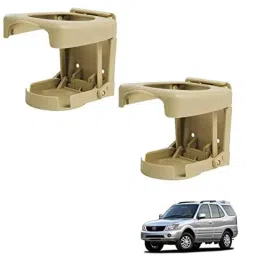 Kozdiko Plastic Beige Foldable Car Drink Holder for Tata Safari Old (Pack of 2)-picture-46