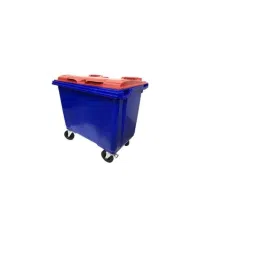 Wellsure Healthcare 100L HDPE Plastic Blue Waste Bin with 4 Wheels, WSH-1513-picture-12