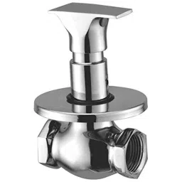 Oleanna Global Brass Silver Chrome Finish Flush Cock with Wall Flange-image-32