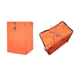 Singhal 16x20 inch Polypropylene Laundry Bag &a; 20x14x20 inch Orange Vegetable Storage Reusable Grocery Bag with Pipe Handle Combo-image-45