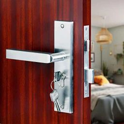 Voltizi 8 inch Stainless Steel Matt Finish Cylindrical Mortise Door Lock Handle Set, MG201-image-85