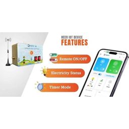 KrishiVerse Neer Pro 4G Mobile GSM Pump Controller with Current Sensor for 1-50HP &a; 1-3 Phase Motor image 3