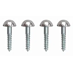 Implemental 1.5 inch Brass Silver Nickle Mirror Screw (Pack of 20)-image-6