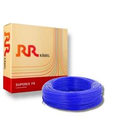 RR Kabel 1 Sqmm Single Core PVC Copper Blue RR-Unilay FR Flexible Cable, 10301014004, Length: 90 m-image-65
