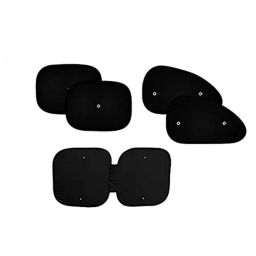 Auto Pearl 5 Pcs PVC &a; Mesh Black Window &a; Front Sun Shade Set for All Opel SUV Cars-picture-21