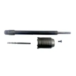 Jon Bhandari 50mm Carbide Tipped &a; Steel Grey Hole Saw with 300mm SDS Plus Extension Bar, CHS-32