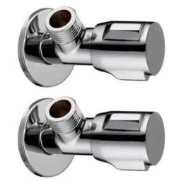 Drizzle Victor 2 Pcs Brass Chrome Finish Silver Angle Valve Set, AANGLEVICTOR2-picture-35