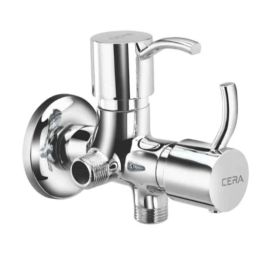 Cera Crayon Brass Chrome Finish Two Way Angle Cock with Wall Flange, F2008211-picture-45