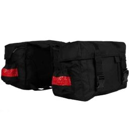 AllExtreme EXSHB1R Black &a; Red 45L Water Resistant Two Wheeler Hanging Double-Sided Saddle Bag-picture-29