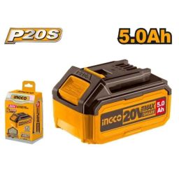 Ingco 20V 5Ah Lithium-Ion Battery for Power Tools, FBLI20031-45