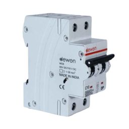 Dewon Electric 10A 10kA Double Pole MCB, CB2002010C-38
