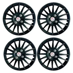 Auto Pearl 4 Pcs 15 inch ABS Black Press Type Car Wheel Cover Set for Maruti Suzuki Sx4-image-91