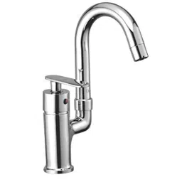 Oleanna Metro Brass Silver Chrome Finish Sink Mixer-image-23