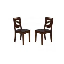 Angel Furniture 2 Pcs 39x18x18 inch Walnut Semi Glossy Finish Wood Sitting Chair Set, AC-14-image-18