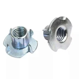 Rpi Shop M5x8mm Zinc Plated Four Claws T Nut for Furniture (Pack of 10)-picture-0