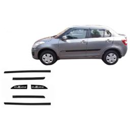 SureStrive 6 Pcs Black Side Door Car Beading Set for Maruti Suzuki Swift Dzire All Model-25