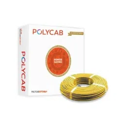 Polycab Optima Plus 6 Sqmm Single Core Yellow FRLF Copper PVC Insulated House Wire, Length: 90 m-10