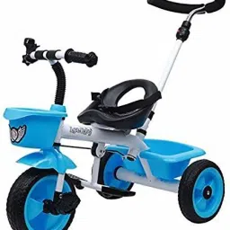 Metal Tricycle with Parent Push Handle (Blue) JR525 Tricycle-image-57