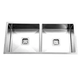 Rigwell Lifetime 45x20x10 inch Satin Stainless Steel Double Bowl Handmade Sink-image-8