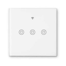 Tata Power EZ Home GWF-SW86-3 10A 3 Channel White Wifi Touch Panel Smart Switch with Alexa &a; Google Home Enabled, 7000024869-17
