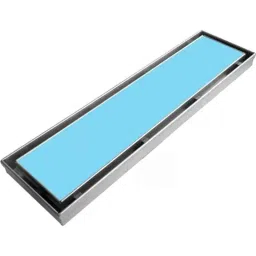 Fossa 30x4 inch Stainless Steel Matt Finish Marble Brushed Floor Drain, SCD-1704D-picture-47