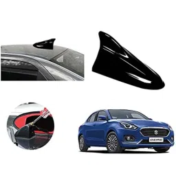 Auto Pearl ABS Black Universal Replacement Shark Fin Car Roof Antenna For Maruti Suzuki Swift Dzire-image-98