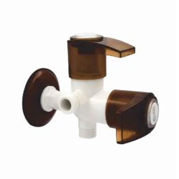 APL Apollo Dazzle ABS White 2 Way Angle Valve with Flange, TP508-picture-47
