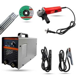 Hillgrove ARC302 302A IGBT MMA Inverter Welding Machine &a; 850W Angle Grinder Combo, HGCM964-16