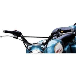 AOW RD350 (with Mounting Rod) Black Handlebar (Black) Universal for Yamaha Ray Z-47