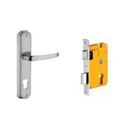 Dorset HL Series Ostler 8 inch Stainless Steel Door Handle Lock Set with Mortise Latch-image-3