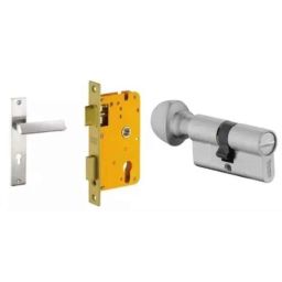 Dorset HL Series Elmo 60mm Stainless Steel Door Handle Lock Set with Coin &a; Knob-picture-11