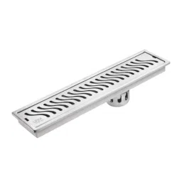 Lipka Wave 18x4 inch Stainless Steel Shower Drain Channel, 519W-picture-44