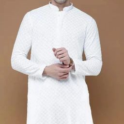 Men Cotton Blend Kurta Dhoti Set-image-32
