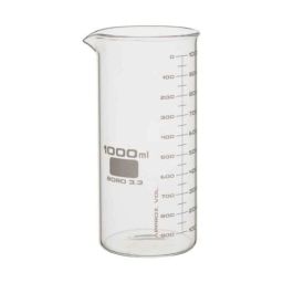 ABGIL 1000ml Borosilicate Glass Tall Form Beaker with Spout, ABG725-10