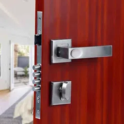 Saze Stainless Steel Satin Finish 4 Bullet Pin Mortise Door Lock Set with 3 Computer Keys, Fasino-Rose-OsK-1-image-78