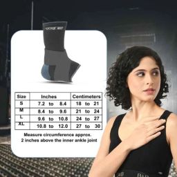 Stergic Next Ankle Binder with Dual Grip, Closed Heel, Anatomic Shape &a; Controlled Compression, STER-0047, Size: M image 5