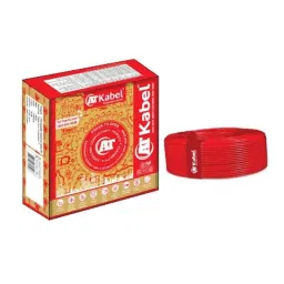 AT Kabel 0.75 Sqmm Red Single Core FR PVC Housing Wire, Length: 90 m-image-91