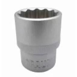 Baum 1/2 inch Chrome Vanadium Steel Bi-Hexagonal Polished Square Drive Socket, Art-214, Size: 10 mm-picture-3