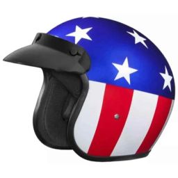 Studds Jetstar Classic D1 Decor Captain America Expanded Polystyrene Multicolor Open Face Open Face Helmet, Size: Xtra Large-picture-46