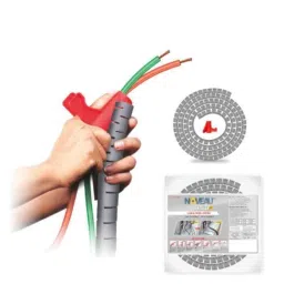 Noveau Safe-T-1ST 22mm 1.5mm Virgin HDPE Metallic Silver Cable Zipper, NSFZ22MS0105 (Pack of 2)-picture-44