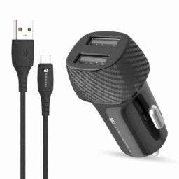 Portronics Car Power 5 Car Charger with Dual USB Port, POR 1345-13