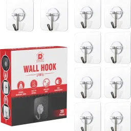 Heavy Duty Adhesive Sticker Hook for 5 kg Max. Hanging Capacity Sticky Hook 10-image-51