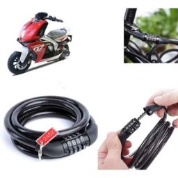 Auto Pearl PVC &a; Plastic Black Combination Cable Lock for Creon, 601-picture-0