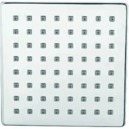 Evic Rain 8x8 inch Brass Chrome Finish Silver Wall Mounted Overhead Shower-42