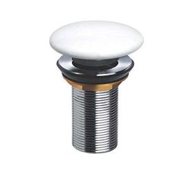 Bassino 4 inch Brass White Pop-Up Full Thread Waste Coupling, WC-W4-10