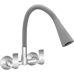 Neelkund Arya Smart Brass Grey Chrome Finish Flexible Sink Mixer with 360 deg Flexible Swivel Spout-picture-13