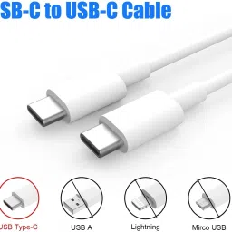 RoarX Type C 6 A 1 m TPE C to C cable Fast Charging for Sam-sung A23 5G Original type c to c cable image 2