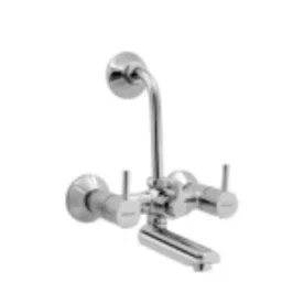 Somany Florence Brass Chrome Finish Wall Mixer with Provision for Overhead Shower &a; 115mm Long Bend Pipe, 272200190011-picture-40