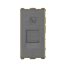 Anchor Roma Urban 1 Module RJ11 Graphite Black Single Telephone Jack with Shutter, 66551GB (Pack of 20)-picture-21